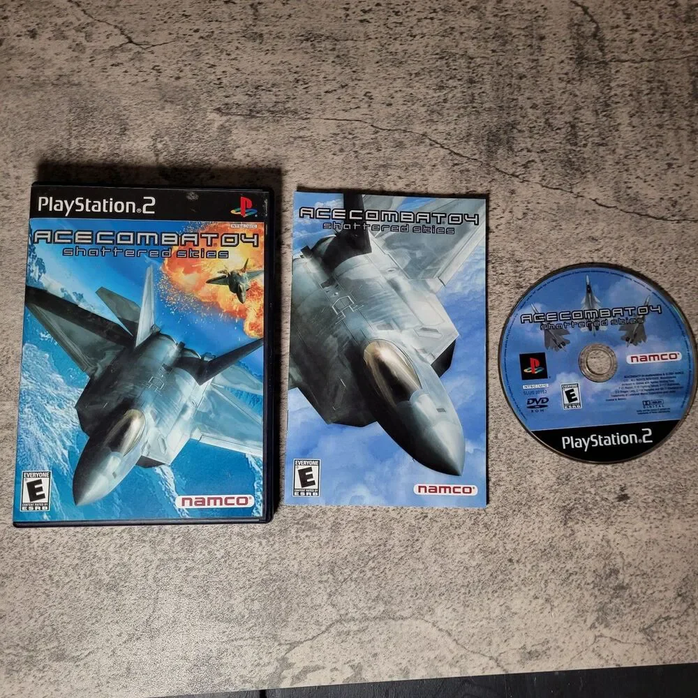 Ace Combat 04: Shattered Skies Greatest Hits (Sony PlayStation 2, 2001) Freeship